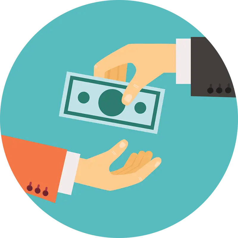 Money Exchange Icon for Transaction Illustration