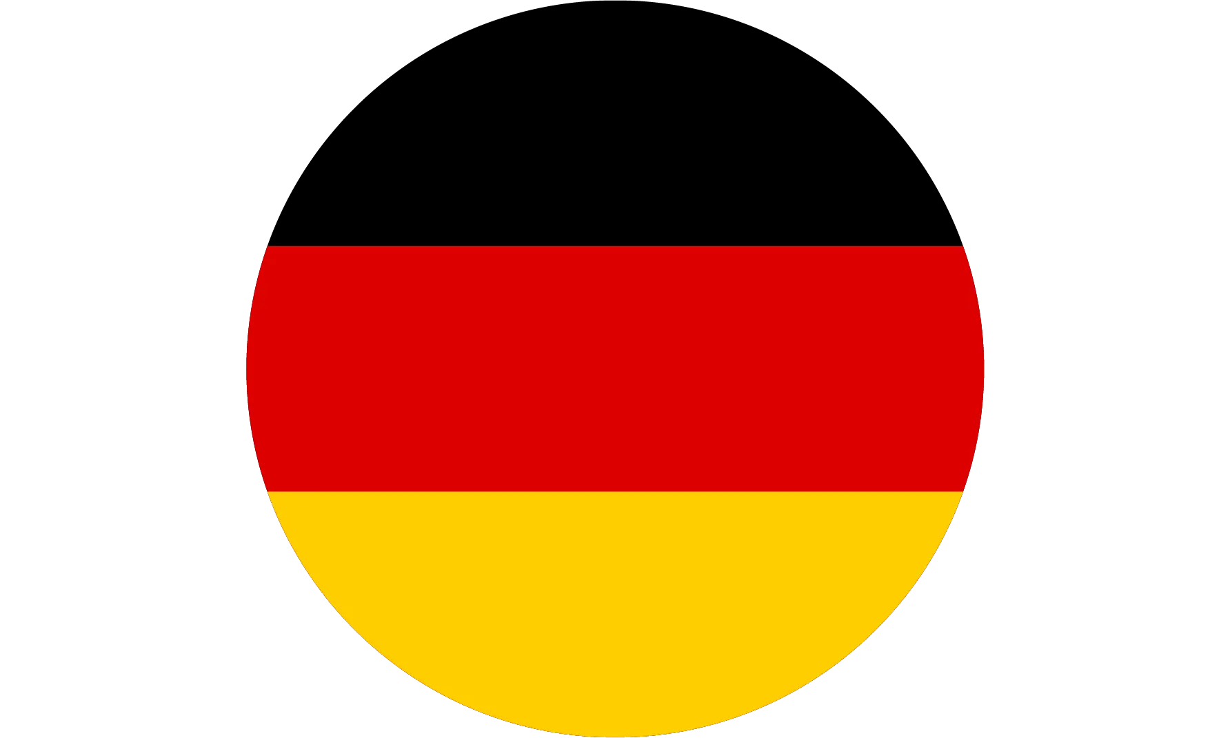 Circle-Shaped Germany Flag