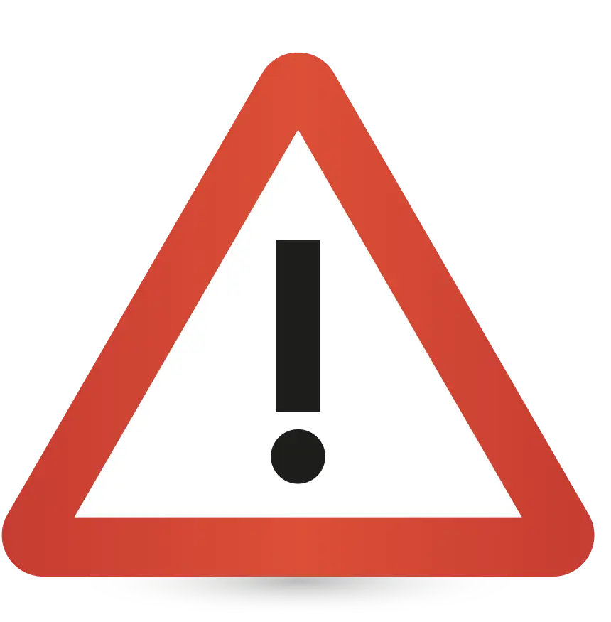 Warning Triangle Symbol with Exclamation Mark