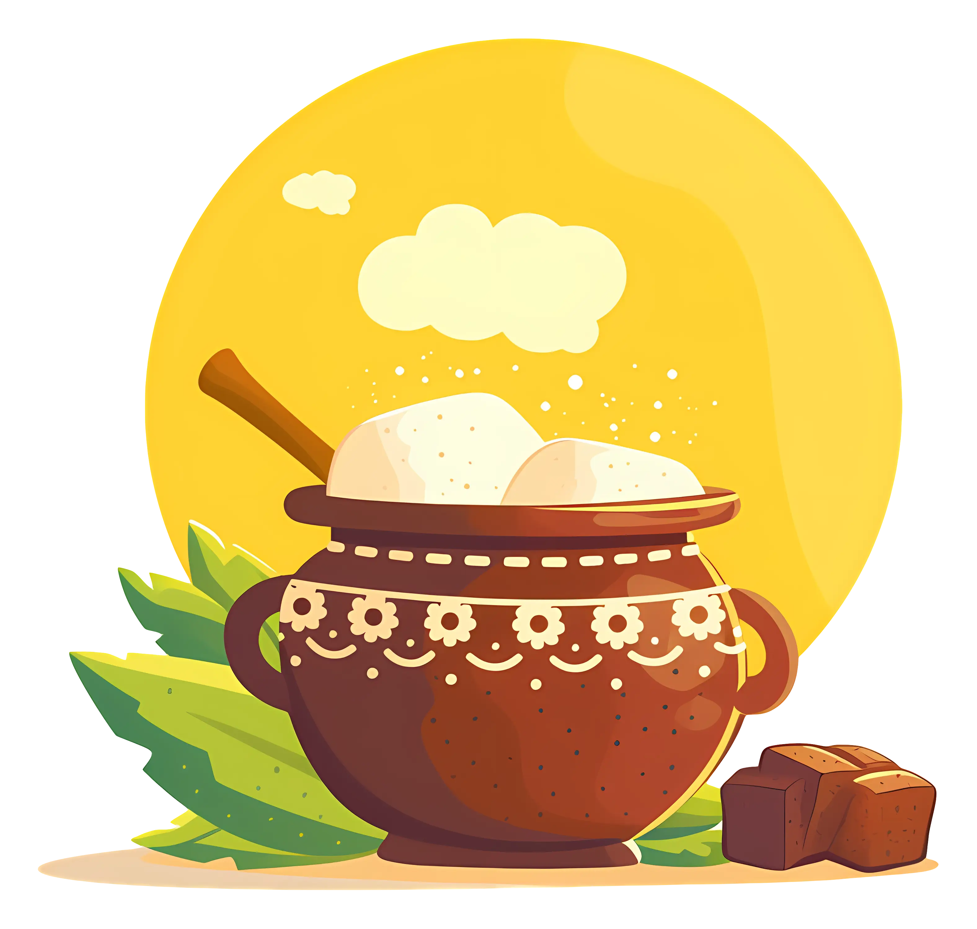Traditional Pot with Sugar