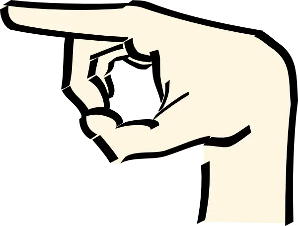 Hand Pointing Gesture Illustration