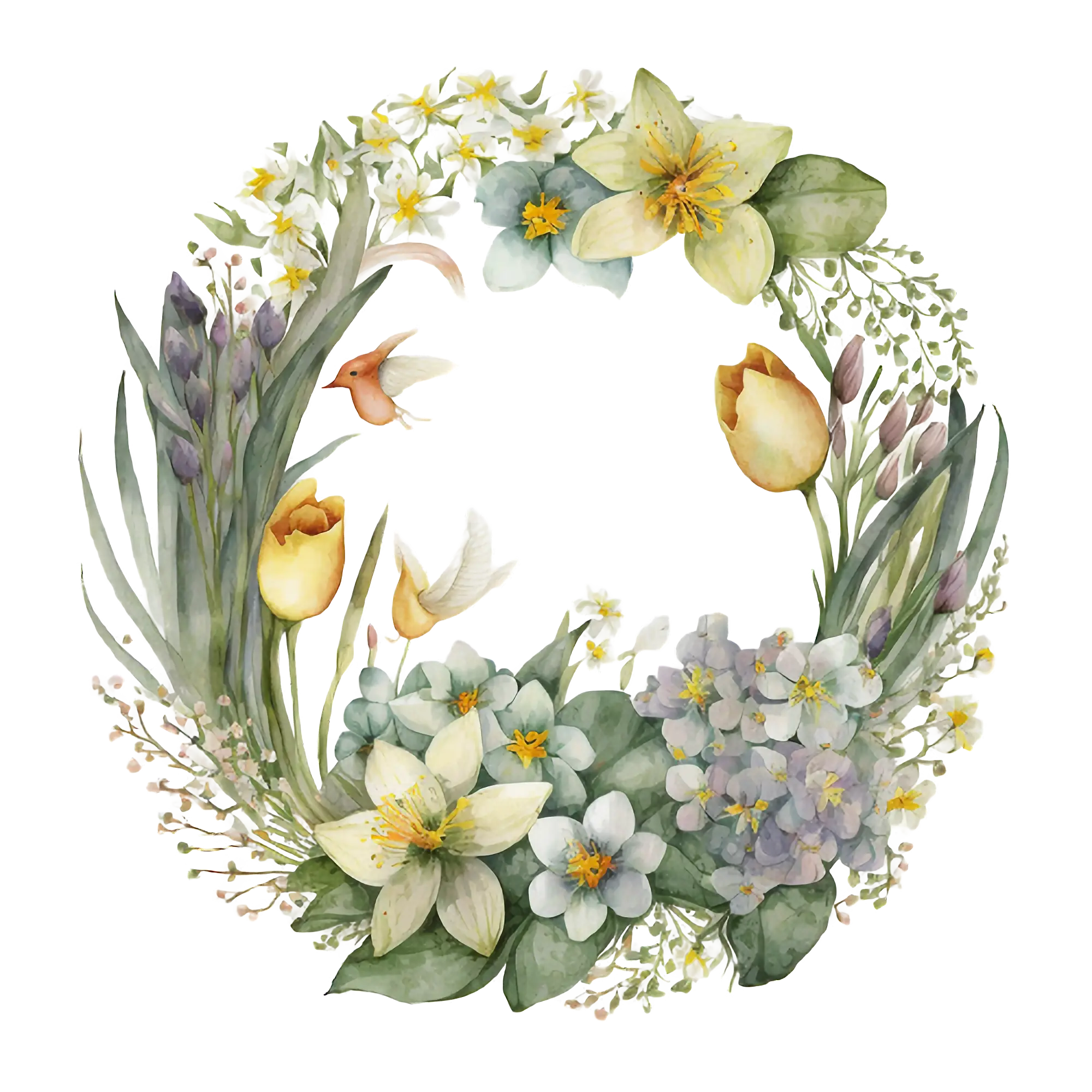 Beautiful Floral Wreath