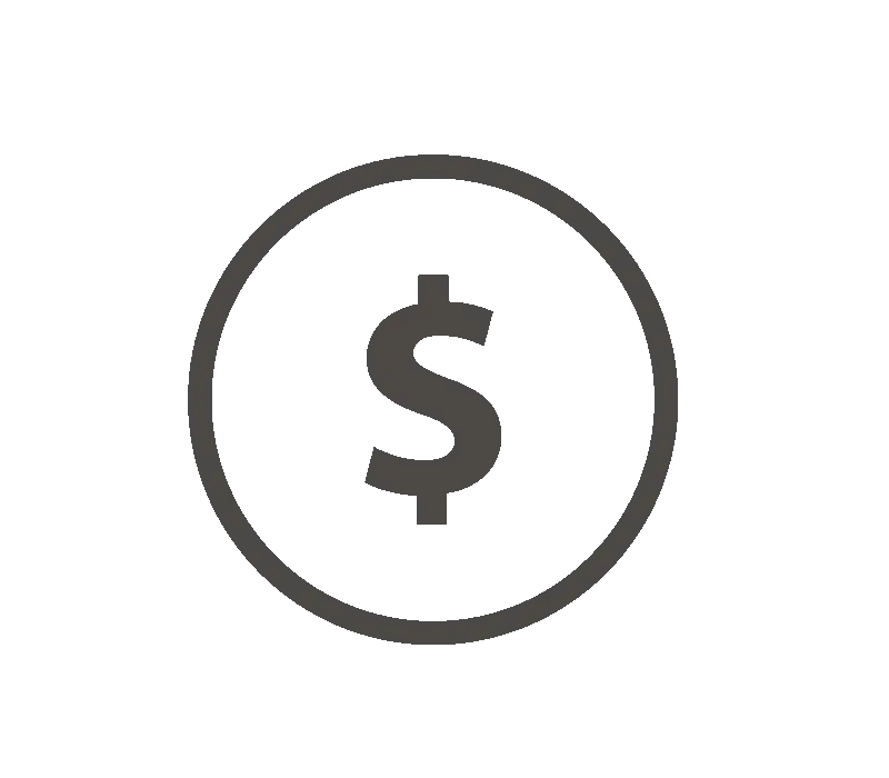 Dollar Sign Icon in Circle