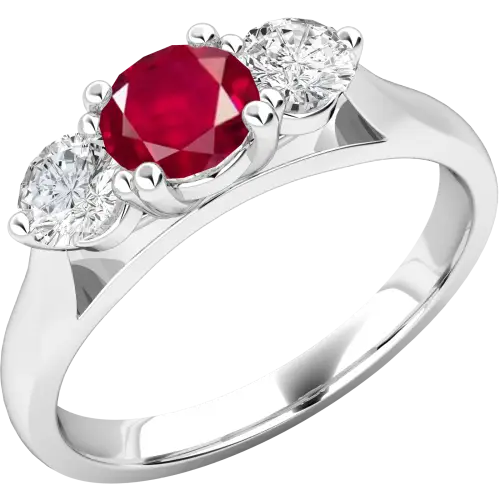 Exquisite Diamond and Ruby Ring