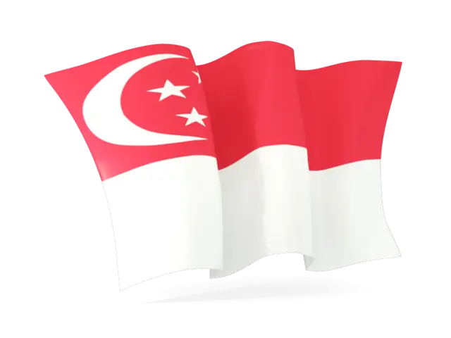 Iconic Singapore Flag Illustration