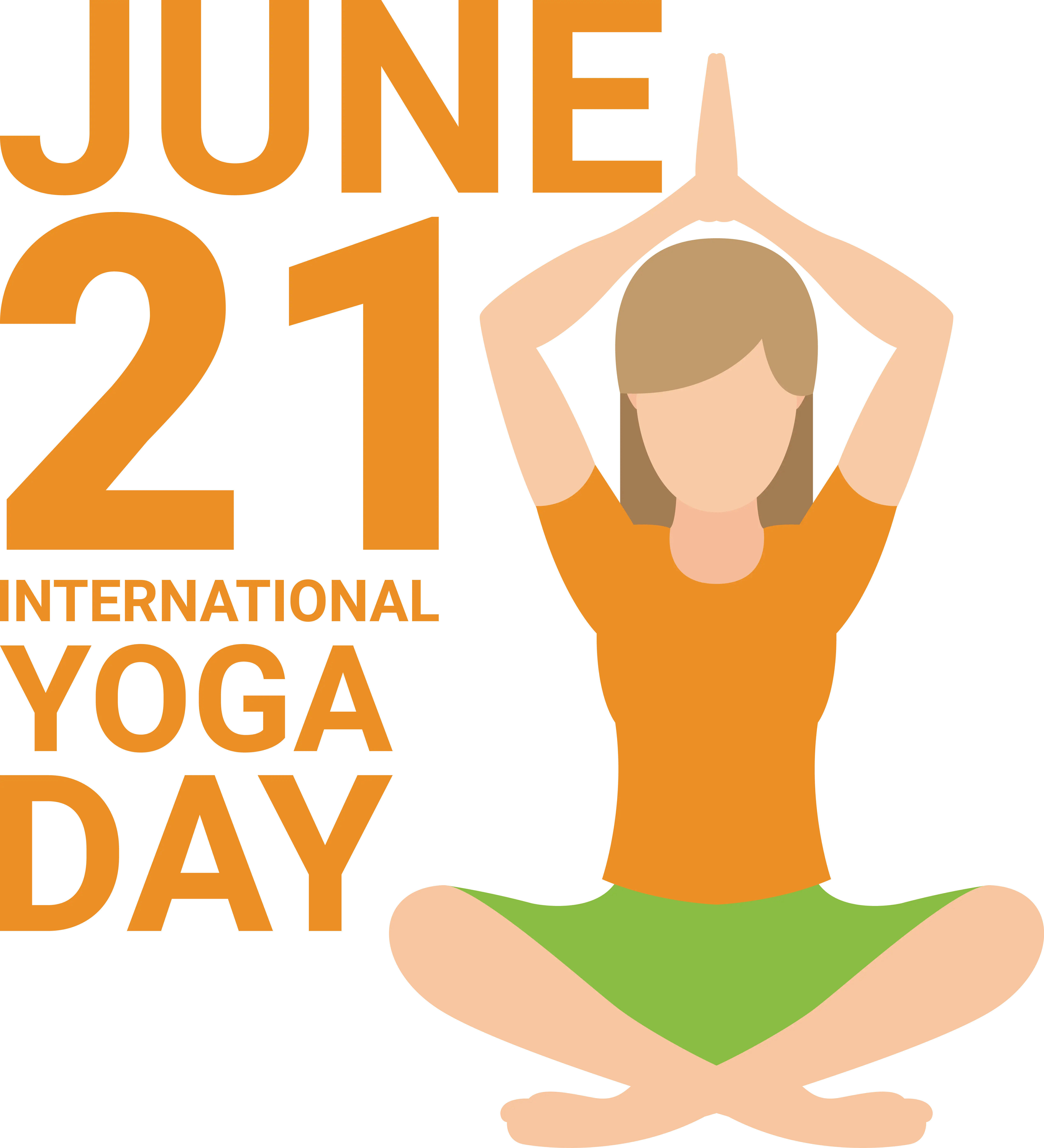 Meditation Pose Yoga Day Design