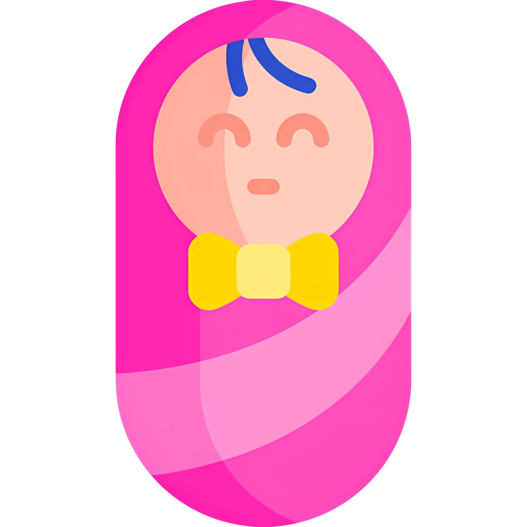 Swaddled Baby in Pink