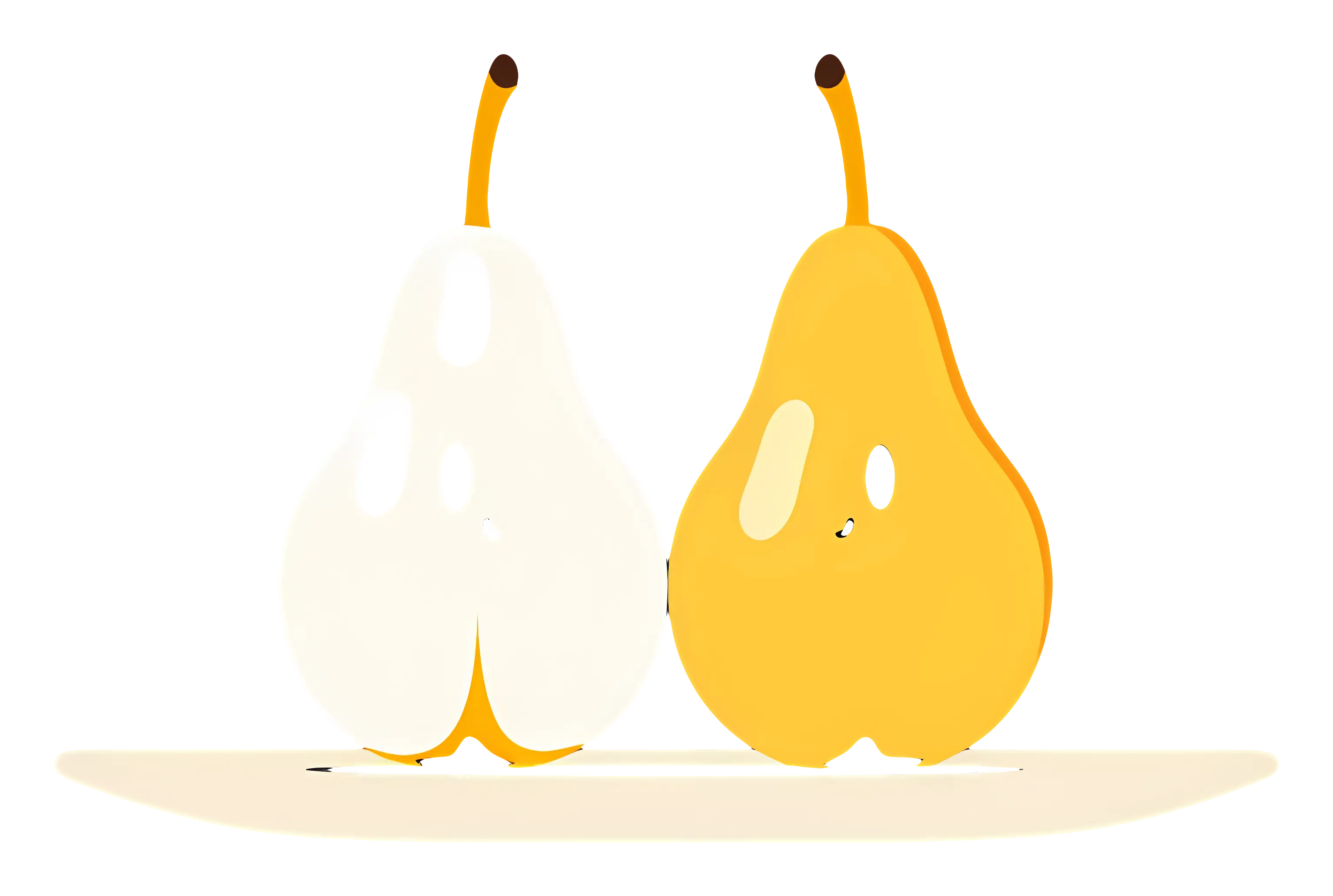 Two Pears on a Plate