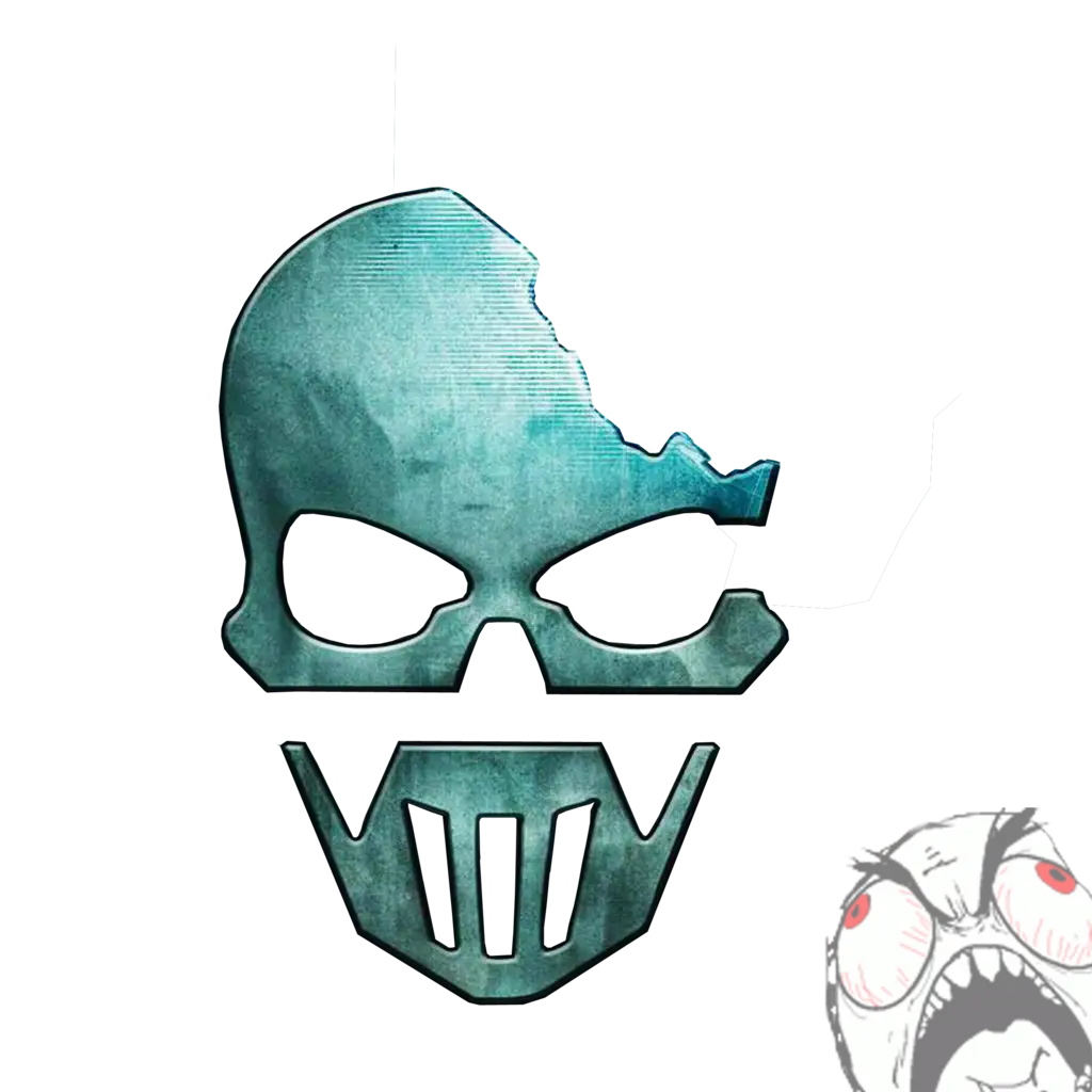 Skull Emblem with Mask Design