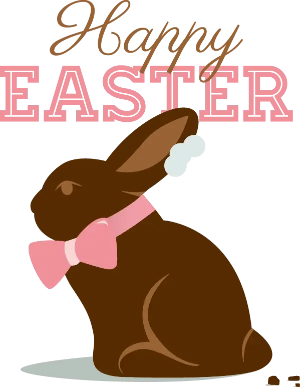 Happy Easter Bunny with Bow Tie