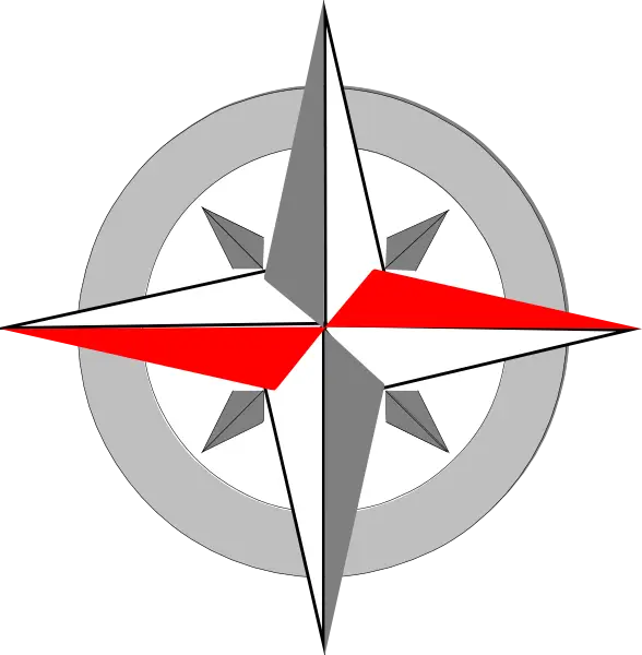 Compass Rose Navigation Symbol