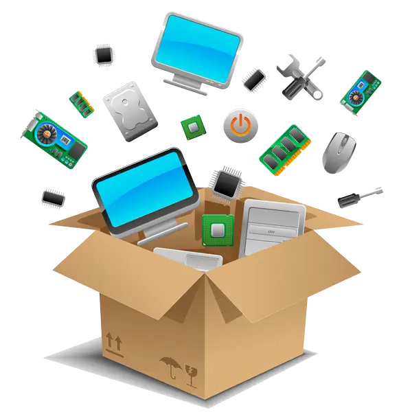 Box of Electronics Components