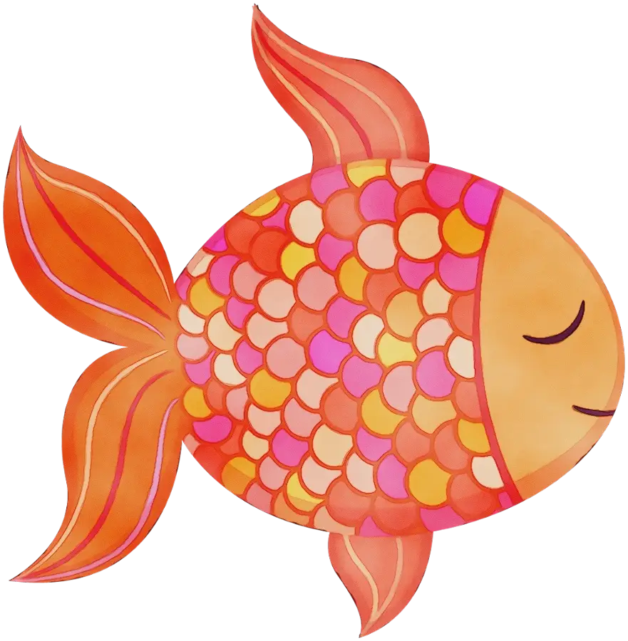 Bright Colorful Fish Illustration
