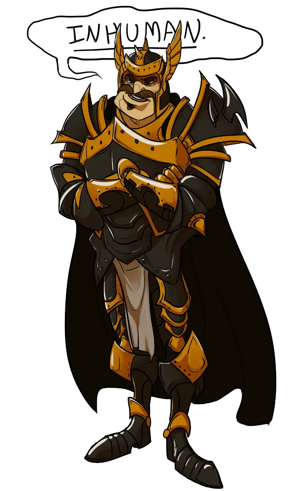 Armored Cartoon Character
