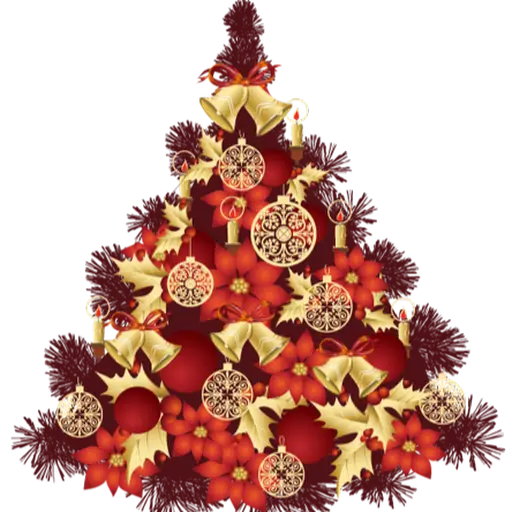 Decorated Christmas Tree with Ornaments