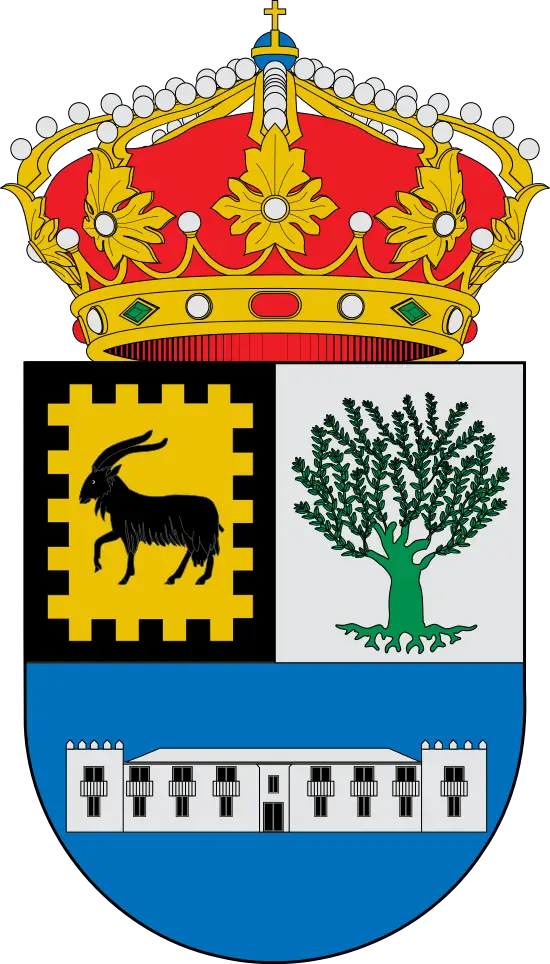 Coat of Arms with Crown and Shield Design