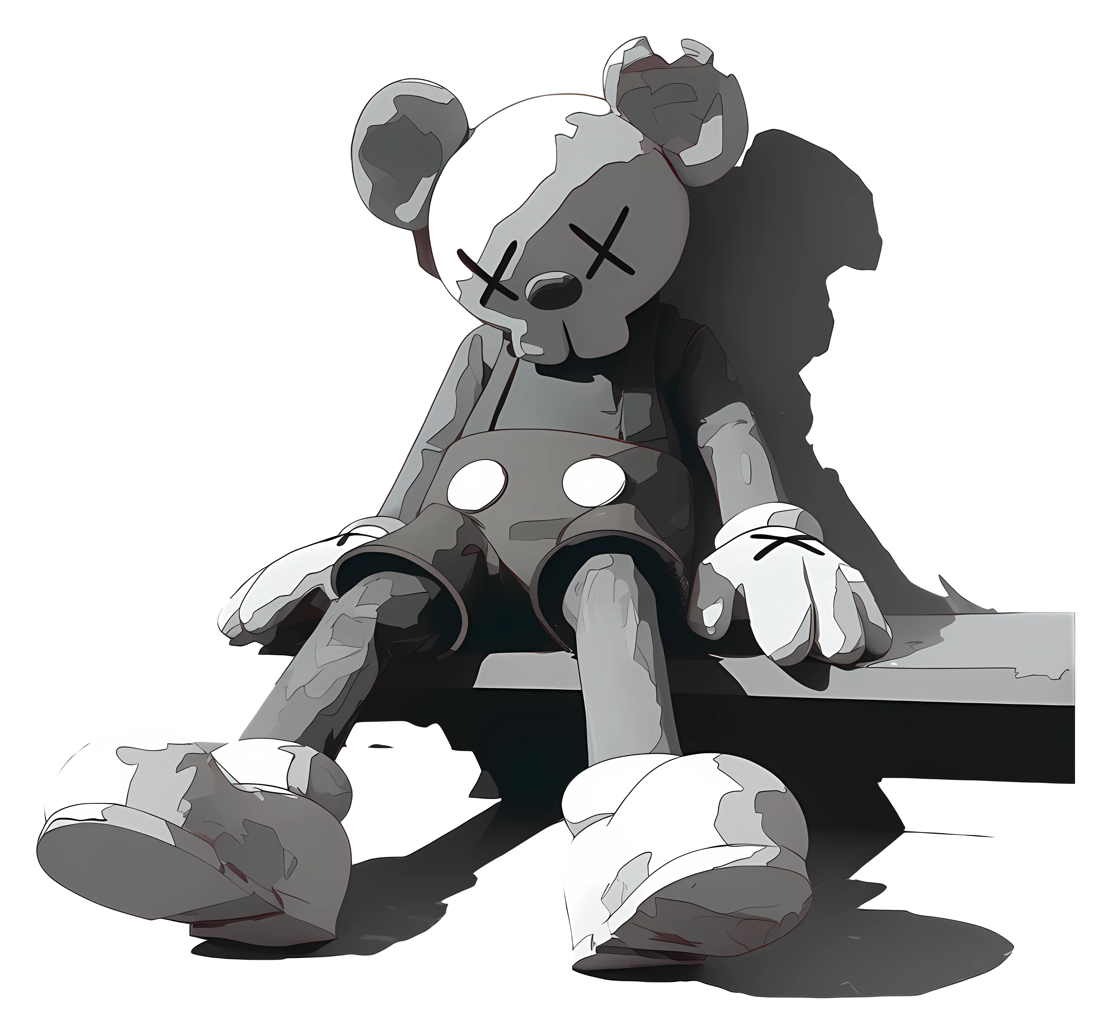 Artistic Toy Bear Sitting