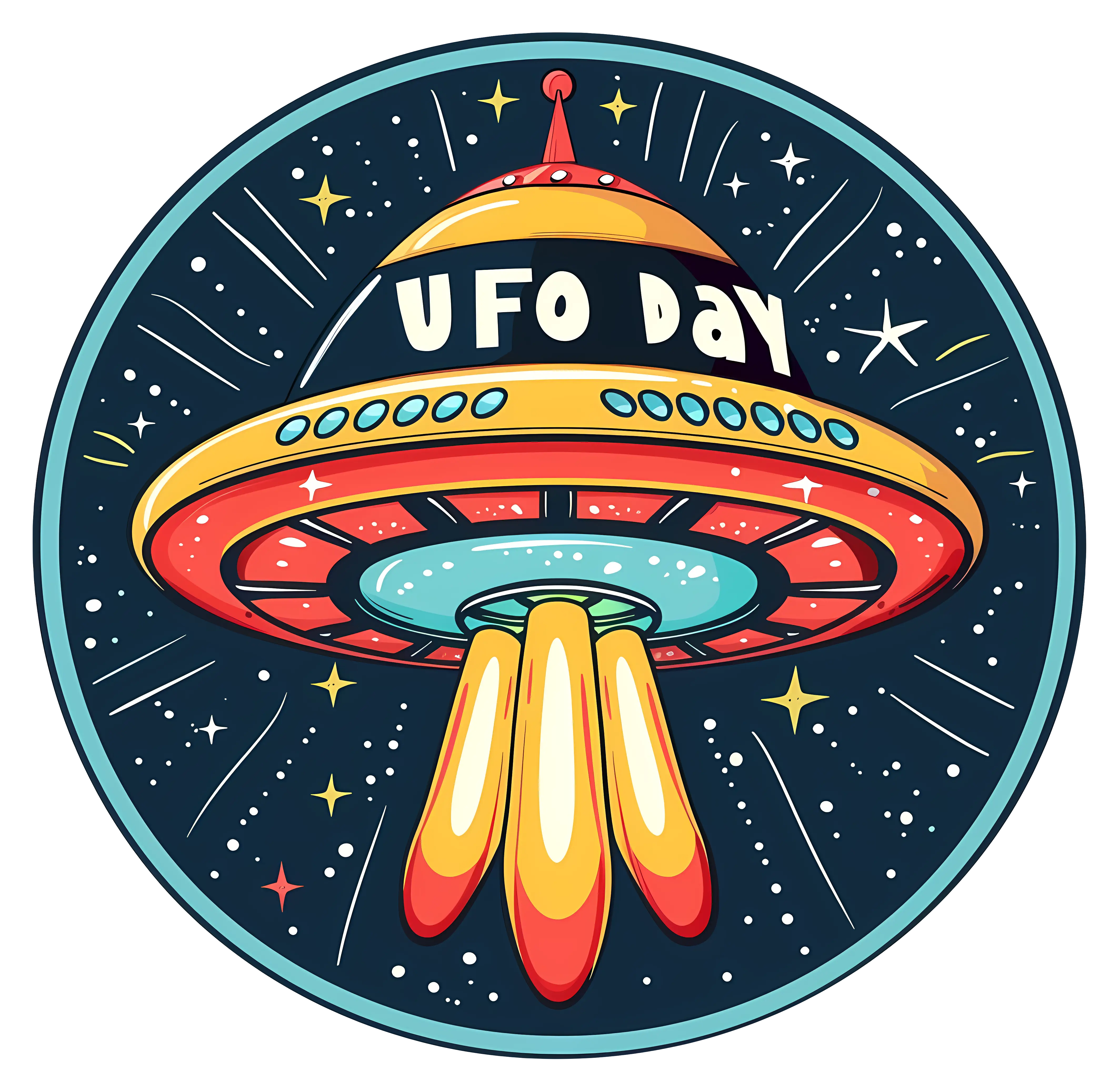 UFO Day Cosmic Design