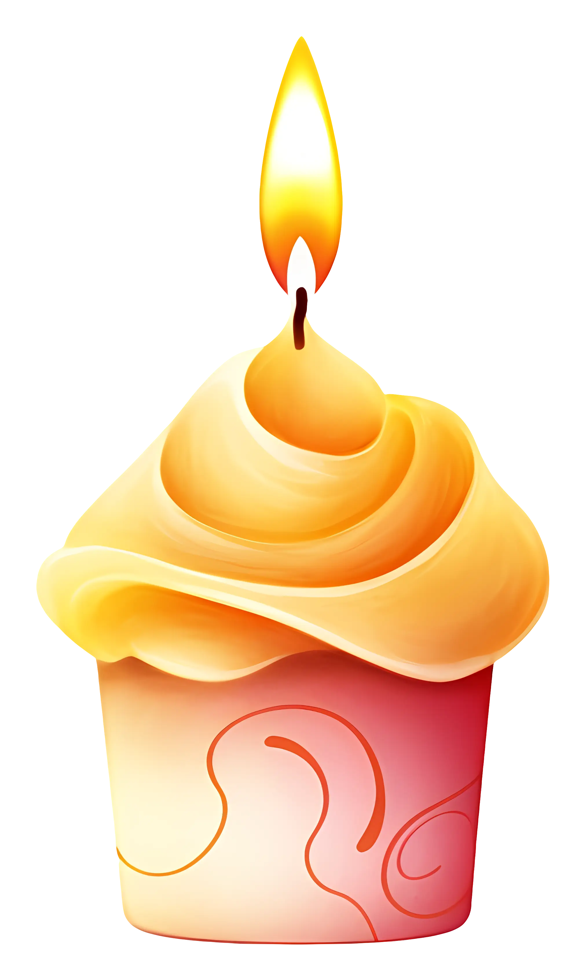 Birthday Cupcake with Candle