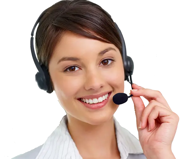 Customer Service Operator with Headset