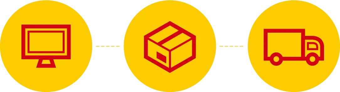 DHL Delivery Process Icons