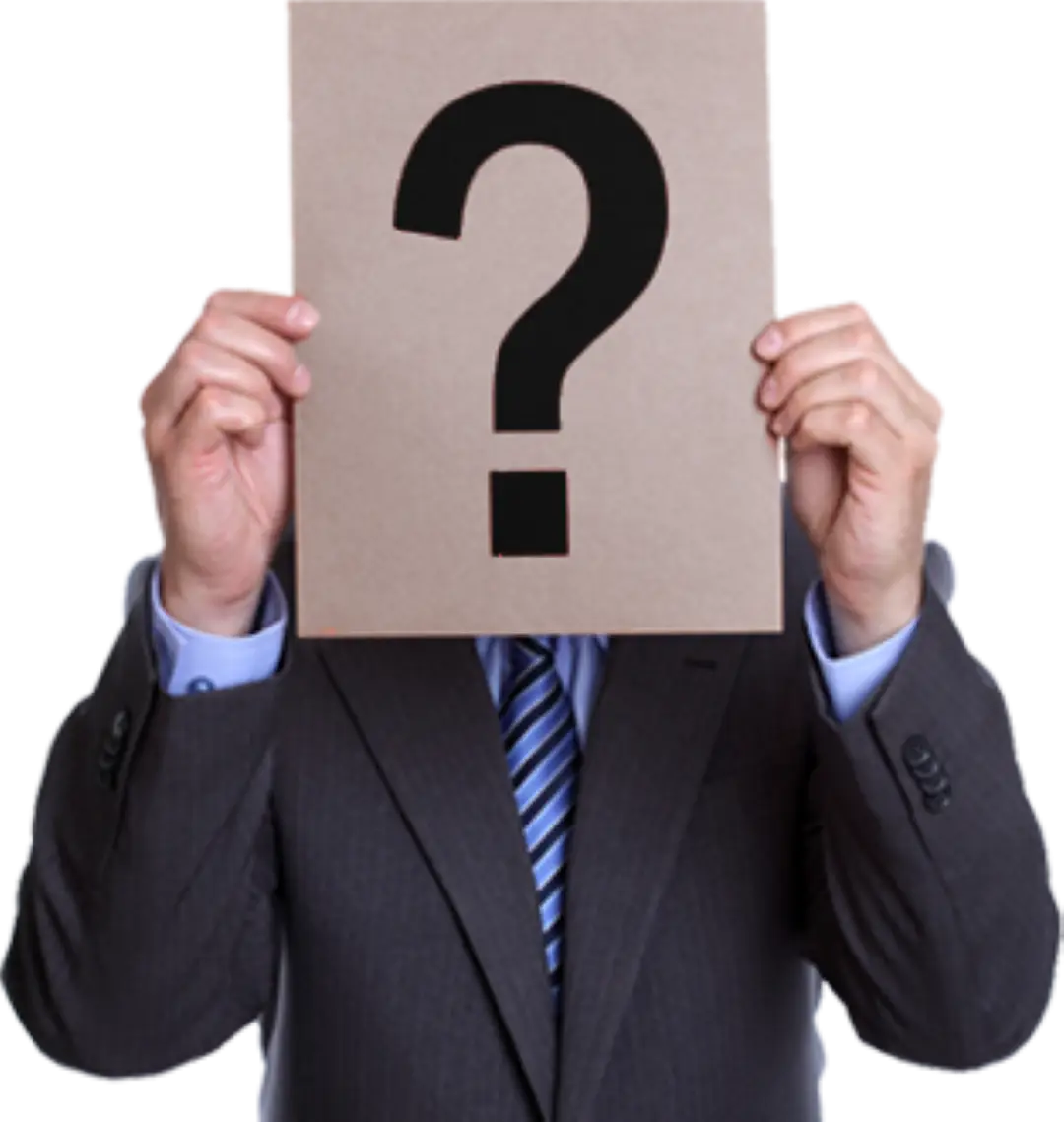 Poster Showing Question Mark as Identity Concept