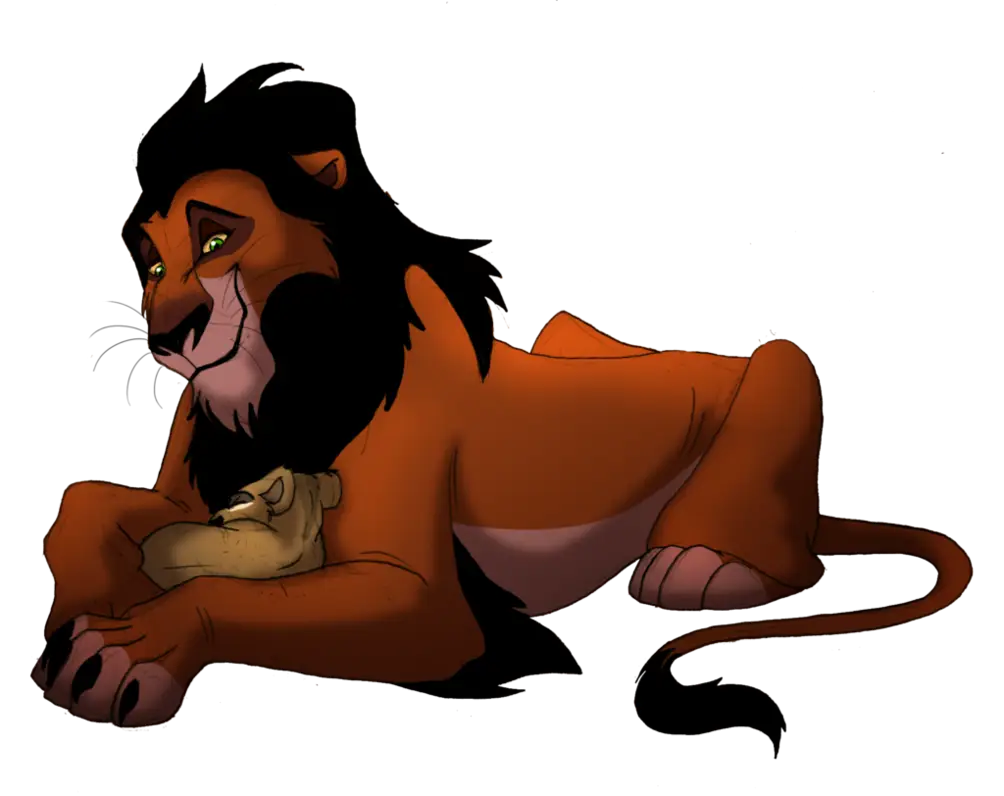 Cartoon Lion Resting Illustration