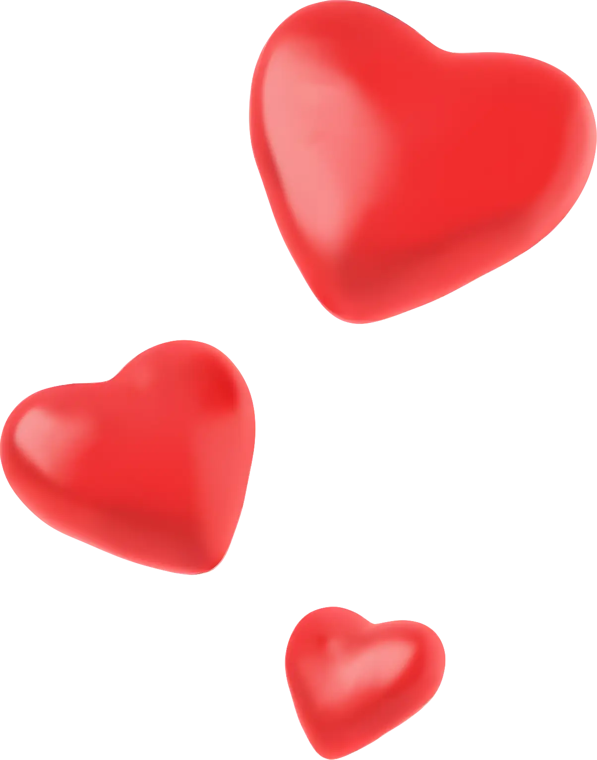 Red Hearts Illustration