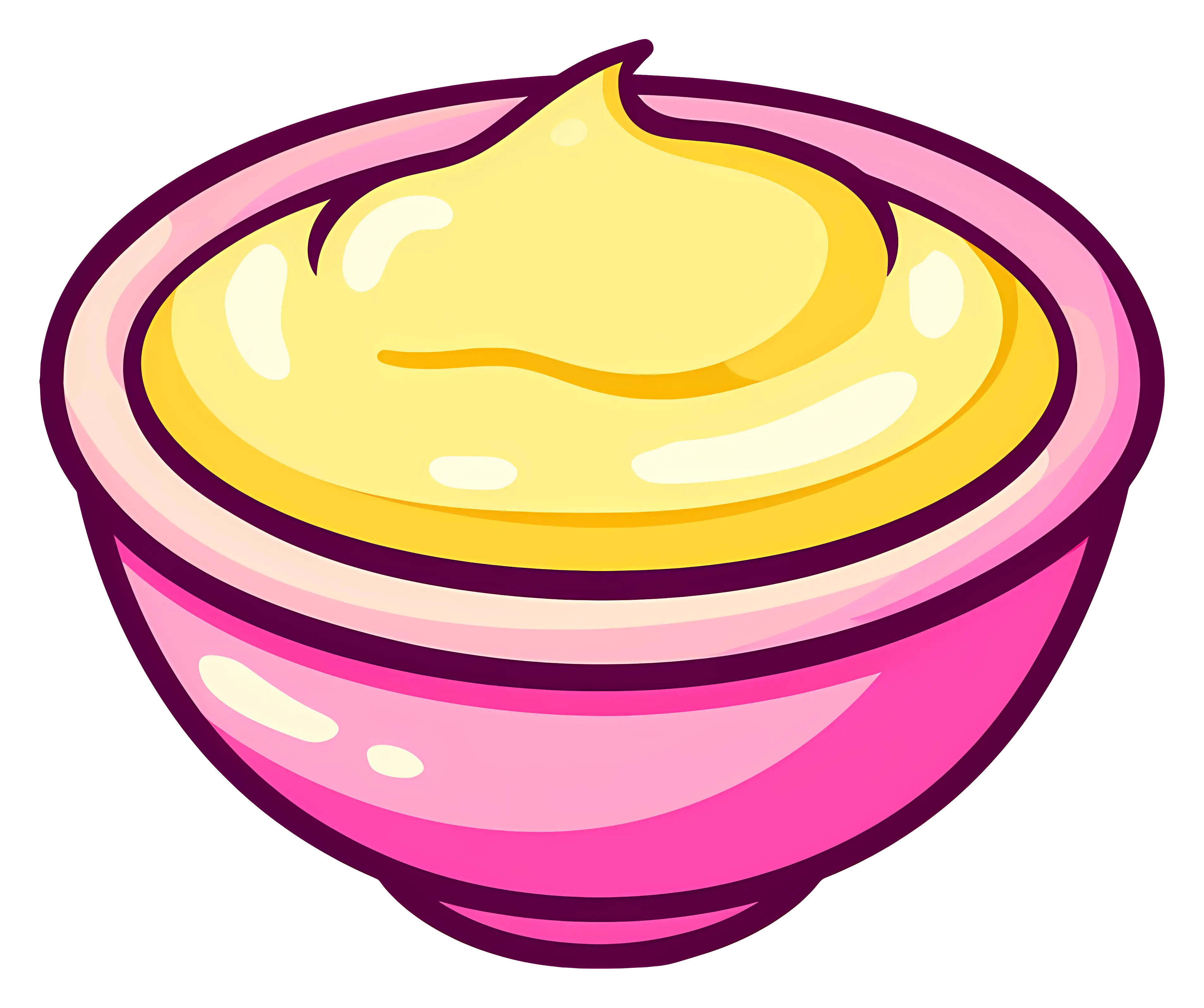 Bowl of Creamy Pudding
