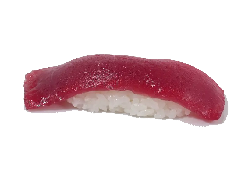 Single Piece of Sushi with Rice and Fish