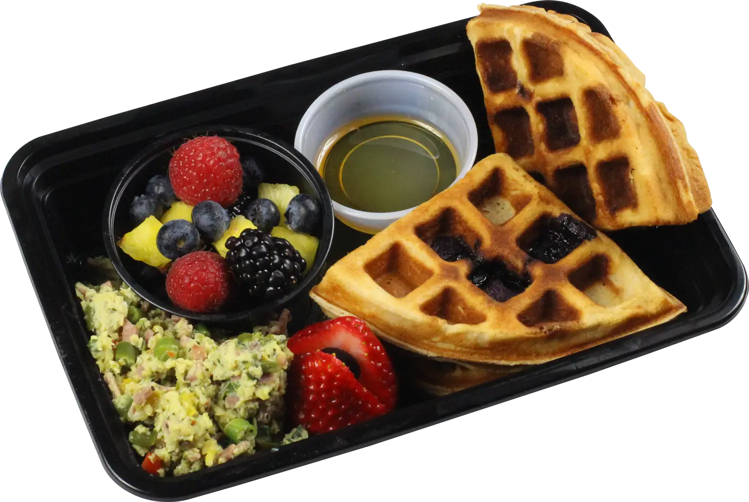Breakfast Waffles with Fruit