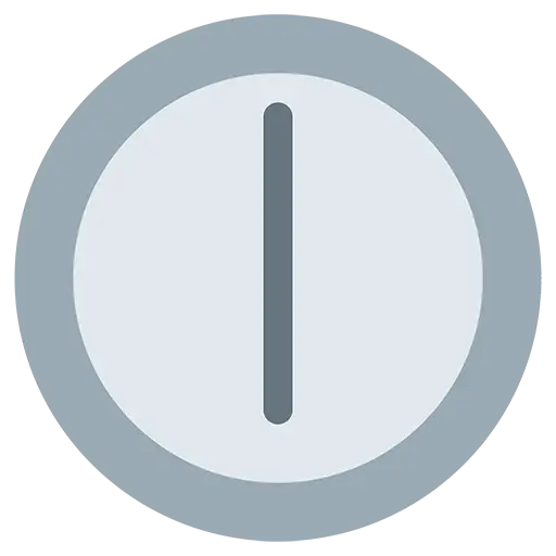 Grey Power Button Icon