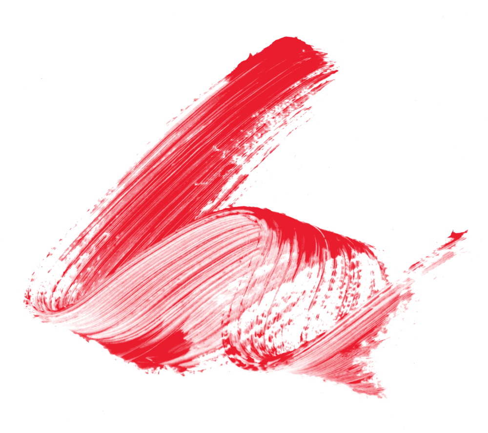 Red Brush Stroke Abstract Art