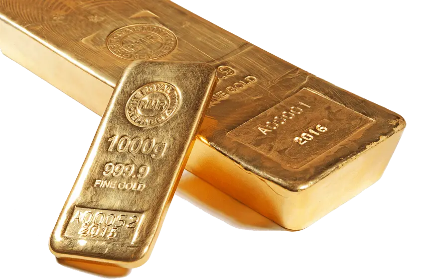 Shiny Gold Bars for Wealth and Investment