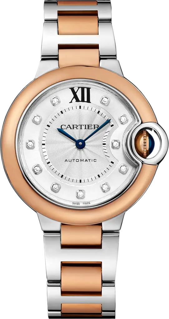 Luxury Wristwatch with Gold and Silver Design