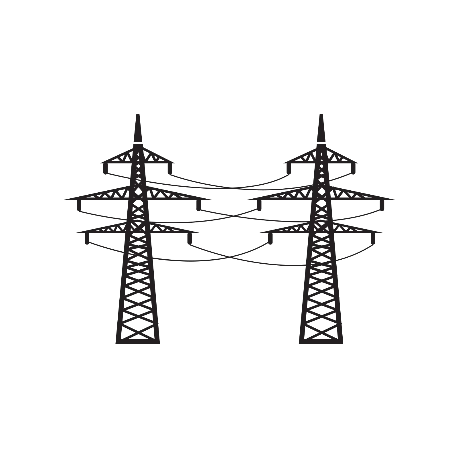 Power Lines Illustration