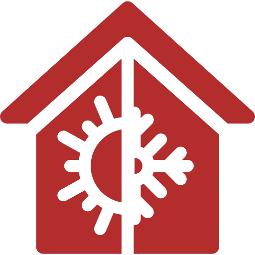 Red House with Virus Symbol