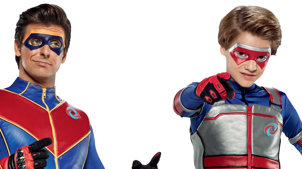 Superheroes in Colorful Costumes