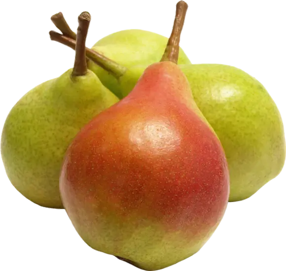 Juicy Red and Green Pears