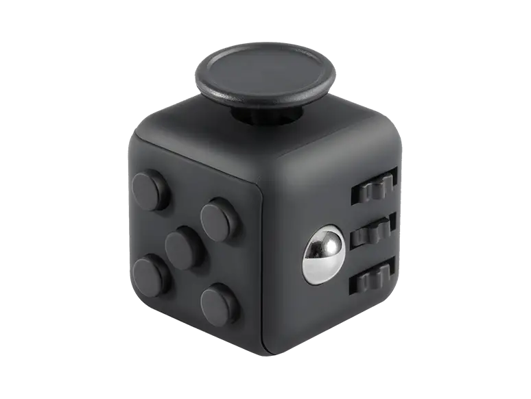 Black Fidget Cube for Stress Relief