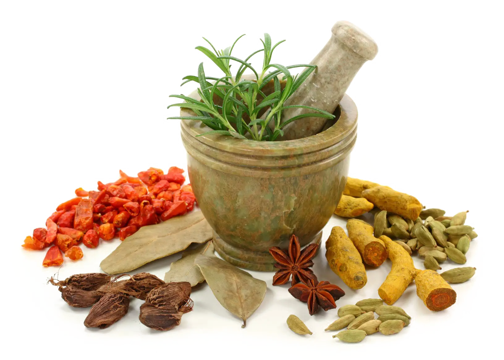 Herb Grinder with Assorted Spices