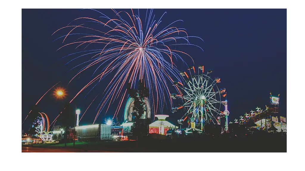 Fireworks at Night Carnival