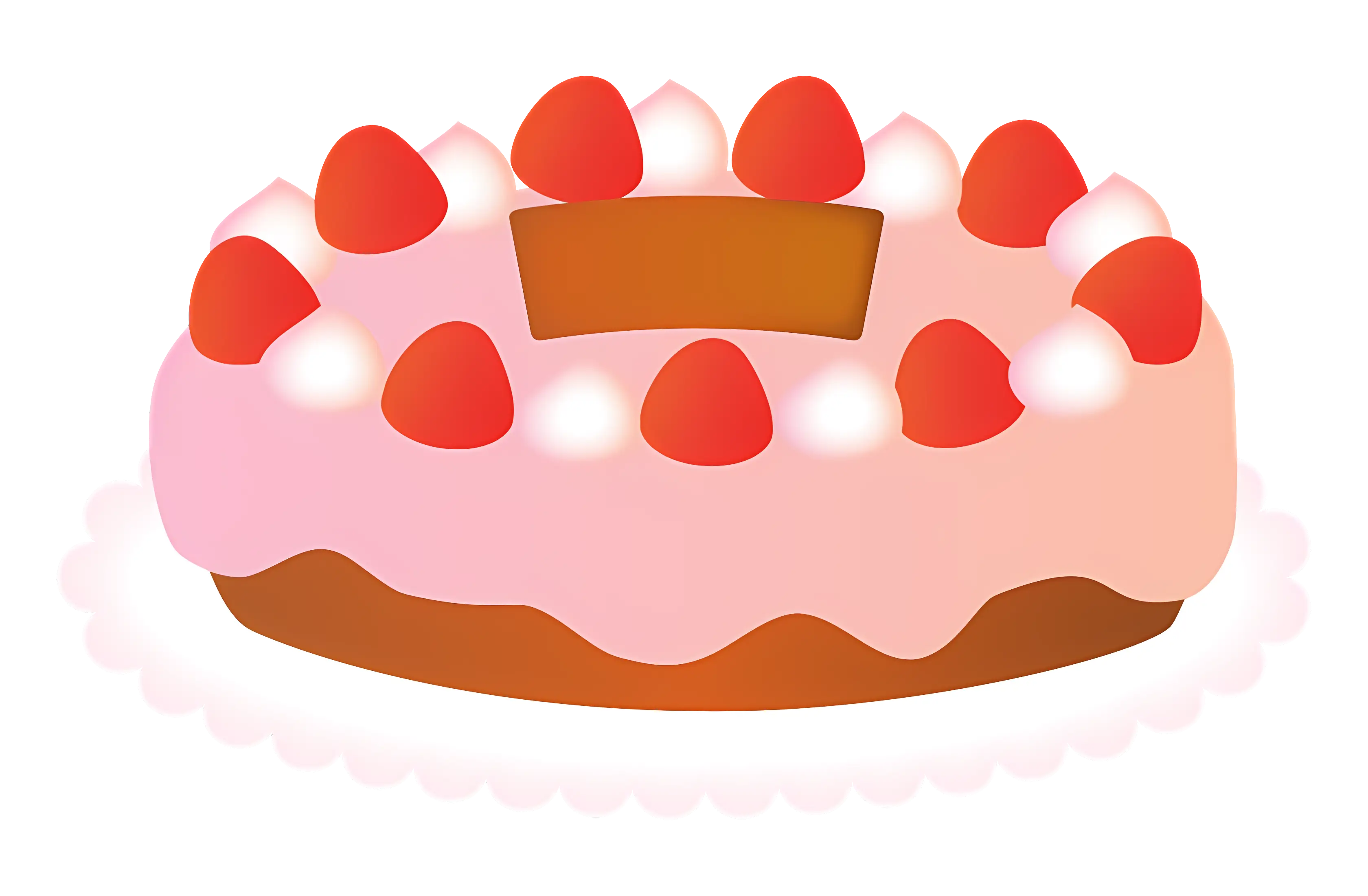 Strawberry Topped Cake