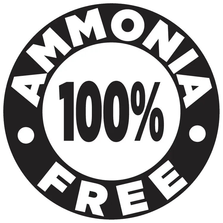 100% Ammonia Free Label