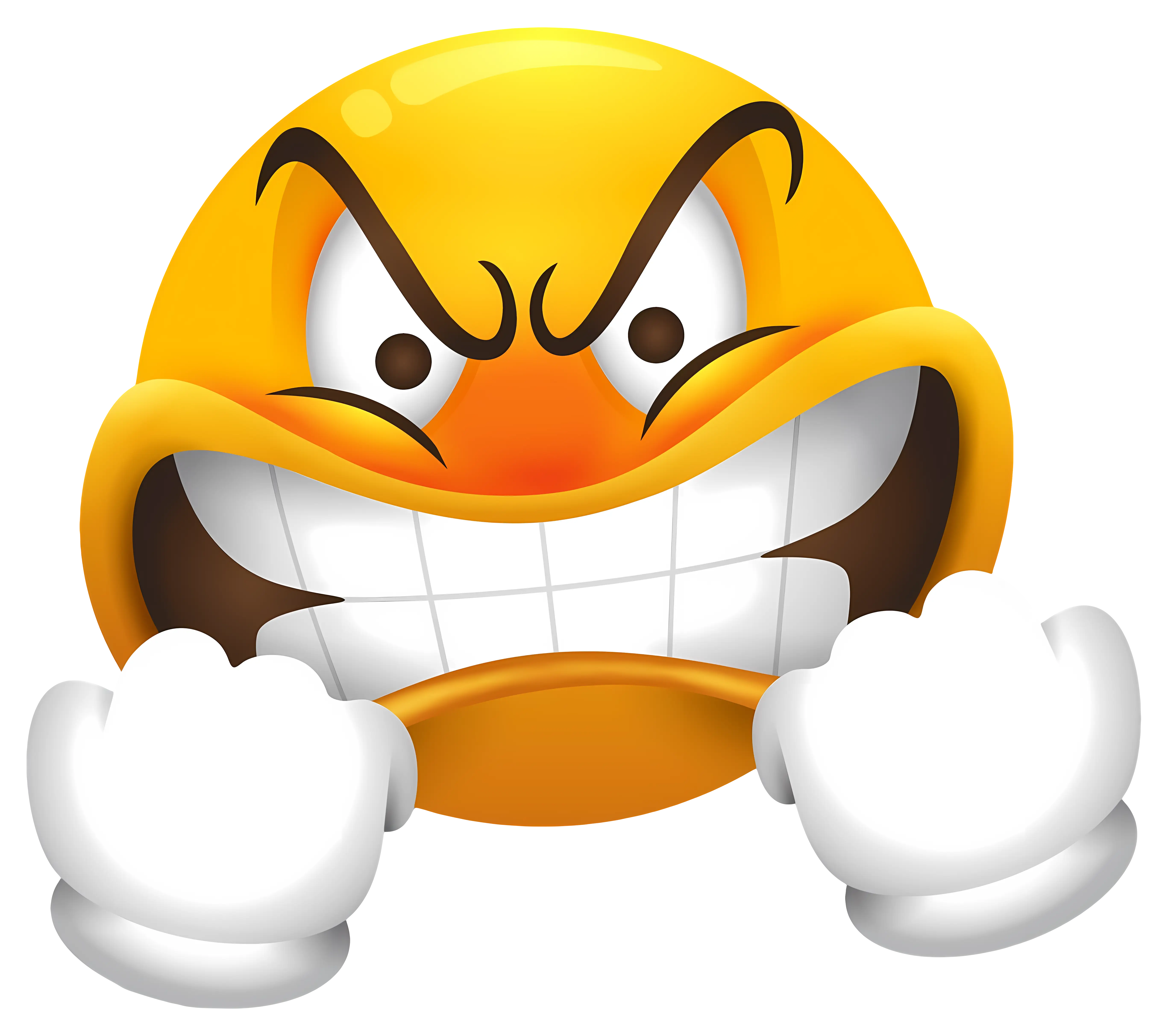 Angry Emoji Cartoon Illustration
