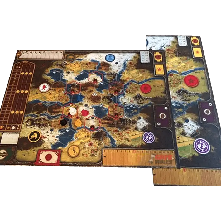 Detailed Board Game Map