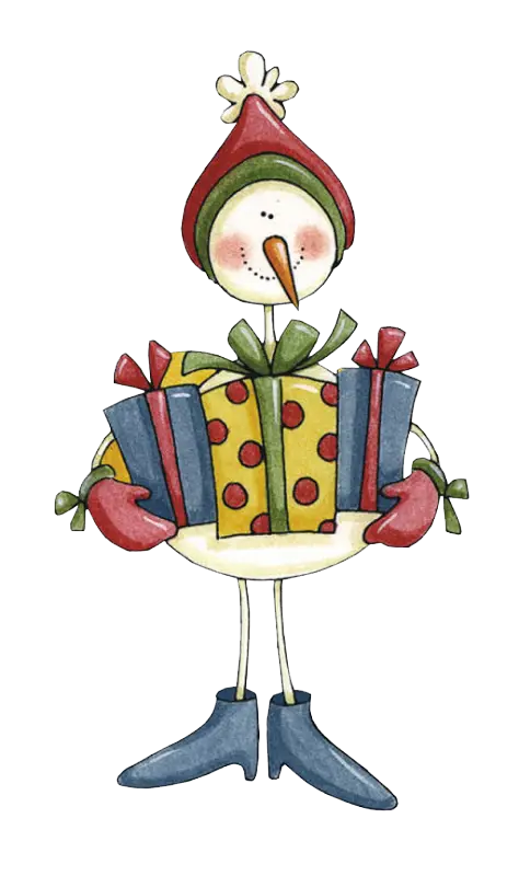 Snowman with Gifts