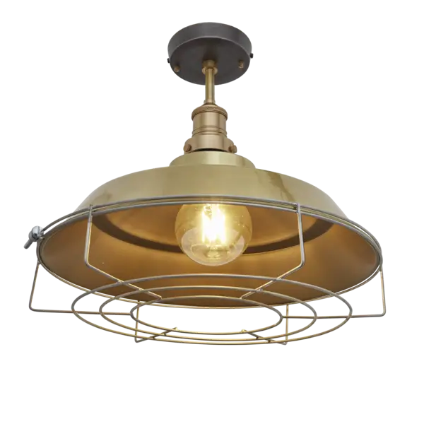 Industrial Ceiling Lamp with Warm Light