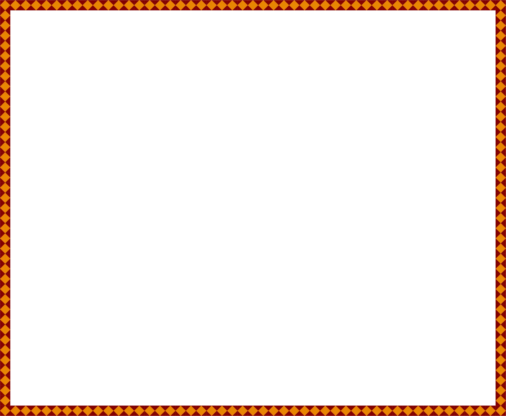 Simple Orange Geometric Frame