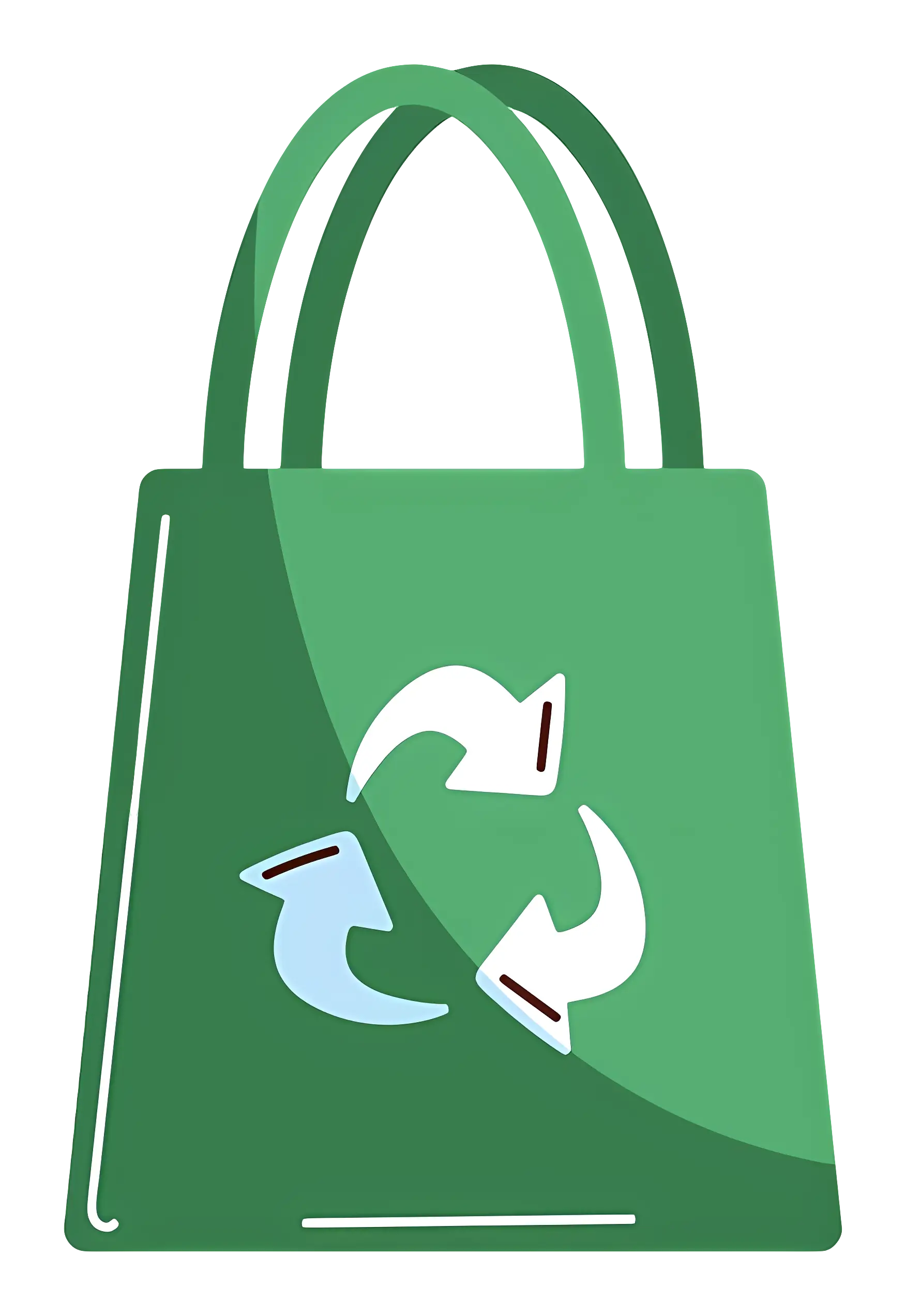 Green Recycle Bag Illustration